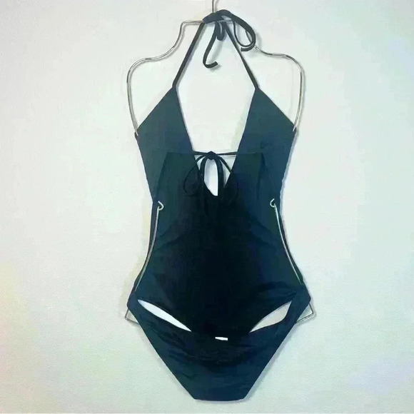 L*Space Women’s Sunsetter Monkini in Black Size 8 - Picture 7 of 13